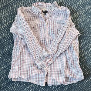 Jos. A. Bank Men's Red and Blue Checkered Shirt